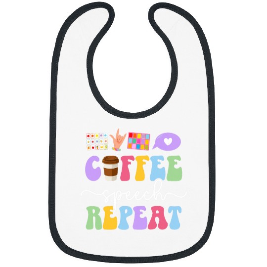 Coffee Fun Speech SLPA Speech Language Pathologist Assistant Bibs