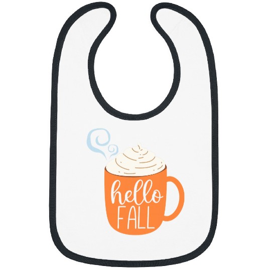 Coffee Fun Hello Fall Coffee Hot Cocoa Bibs