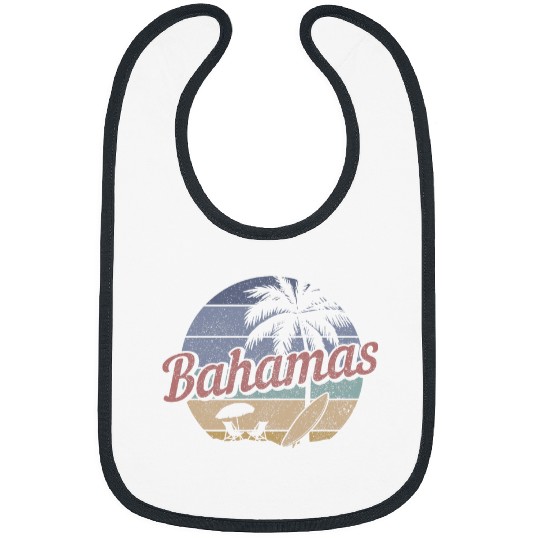 Bahamas Nassau Surf vintages Souvenir Beach Surfer 1 Bibs