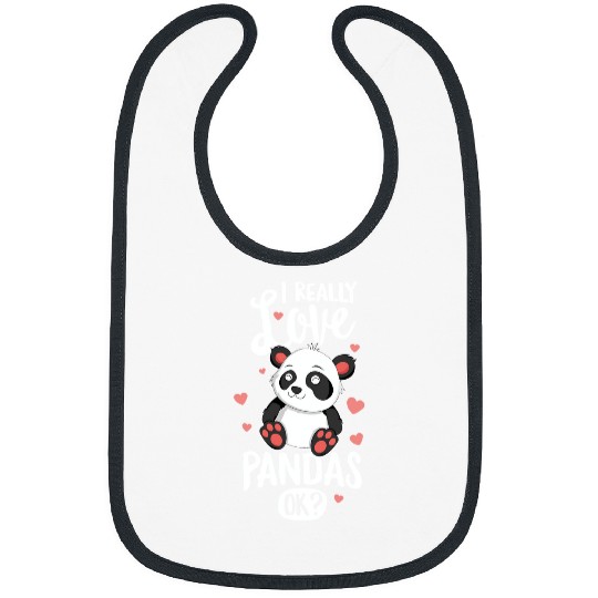 Panda Pet I Just Really Love PandasWomen Kids Kawaii Bear 272 forest Bibs