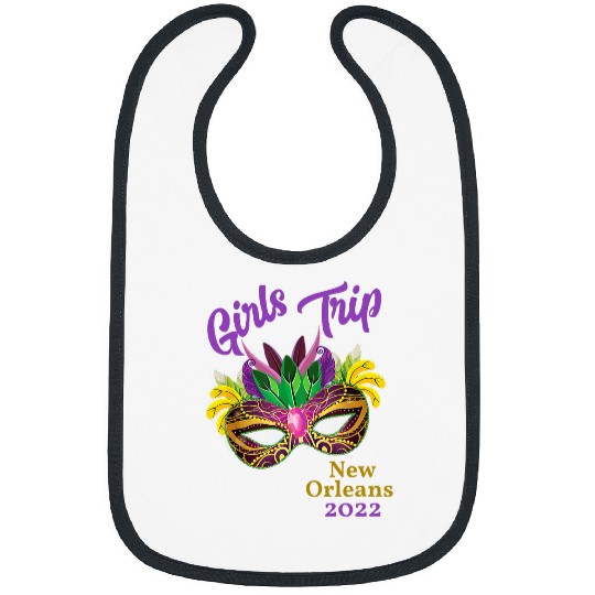 Girls Trip Mardi Gras New Orleans Bachelorette Party Bibs