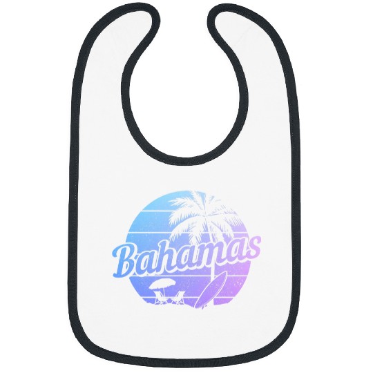Bahamas Nassau Surf vintages Souvenir Beach Surfer 3 Bibs
