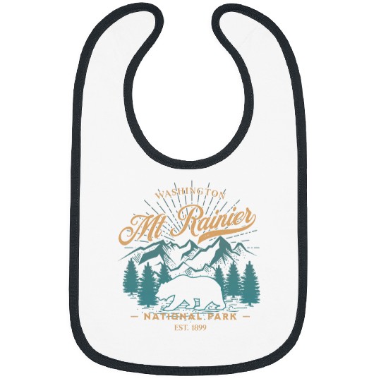 Bear Pet Mount Rainier National Park Bear Souvenir Bibs