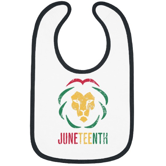 Lion Pet Juneteenth Lion Black History African American 6 Bibs