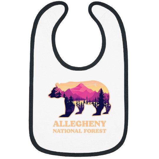 Bear Allegheny National Forest Pennsylvania Hiking Souvenirs Bibs