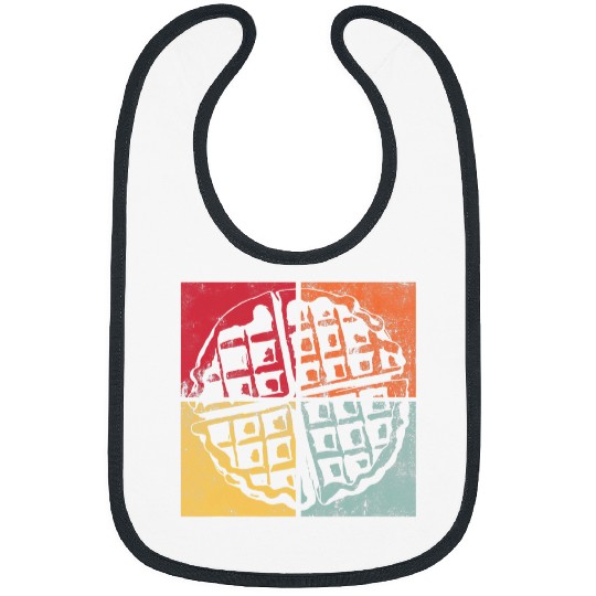 Retro Waffle Design Gourmet Hobby Chef Bibs