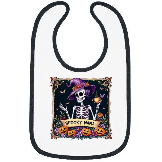 Coffee Fun Spooky Tarot Card Spooky Mama Halloween Witch Mama Coffee Bibs