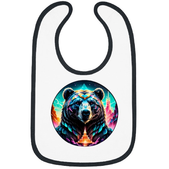 Bear Pet Majestic Bear Palace Crystal Entrance Decorative Bibs