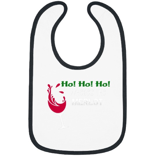 Wines Fun Funny Christmas Wines Ho Ho Ho Merlot Bibs