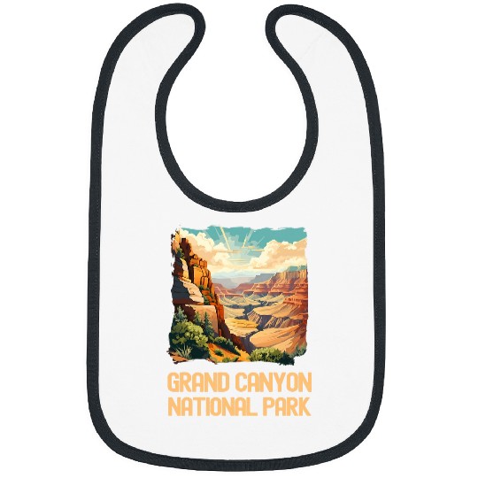Grand Canyon Adventure Hiking Nature Lover Print 15 Bibs