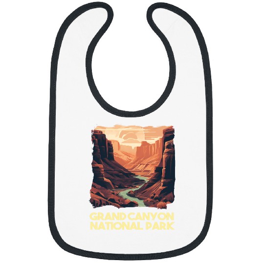 Grand Canyon Adventure Hiking Nature Lover Print 10 Bibs