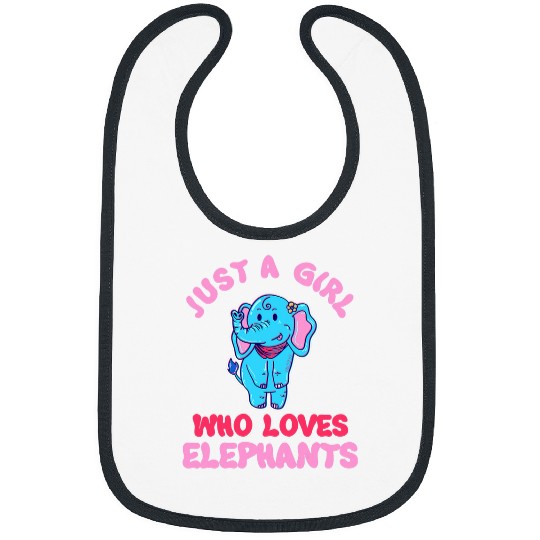 Elephant Pet Just A Girl Who Loves Elephants 10 Bibs