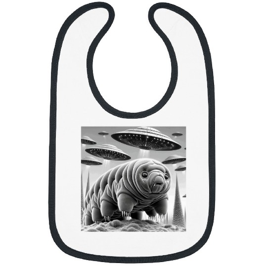 Bear Pet Water Bear Science Tardigrade Ufo Invasion Alien Lovers Bibs