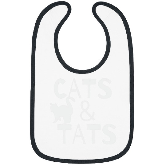 Funny Cats Tats Cat Lover Tattooed Ink Artist Kitten Bibs