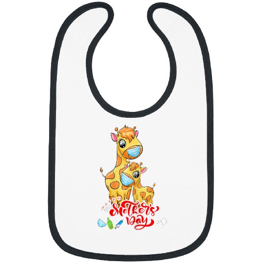 Giraffe Pet women plus size graphic mors day Bibs