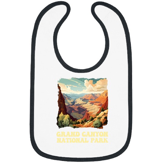 Grand Canyon Adventure Hiking Nature Lover Print 16 Bibs