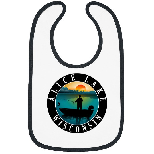 Alice Lake Wisconsin Fishing Sunset Bibs
