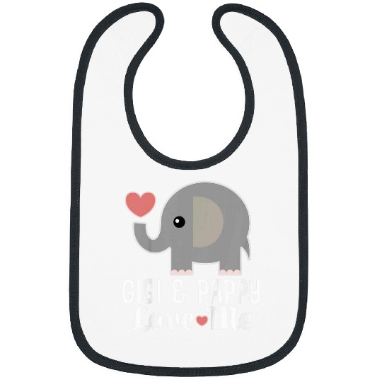 Elephant Pet Kids Gigi and Pappy Love Me Grandson Elephant Bibs