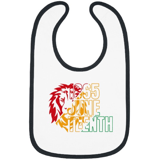 Lion Pet Juneteenth Celebrating Black 1865 African Funny Lion Lover Bibs