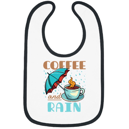 Coffee Fun and Rain Pacific Northwest PNW Bibs