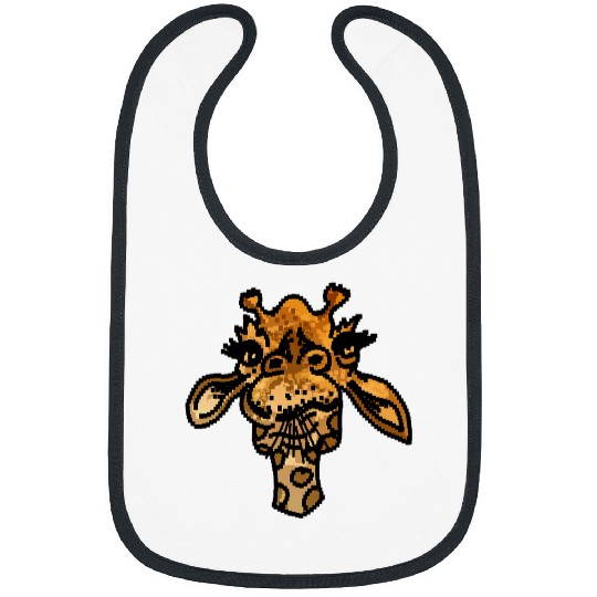 Giraffe Pet Kawaii Giraffe 8bit Pixel Icon Geek Costume Gamer Bibs