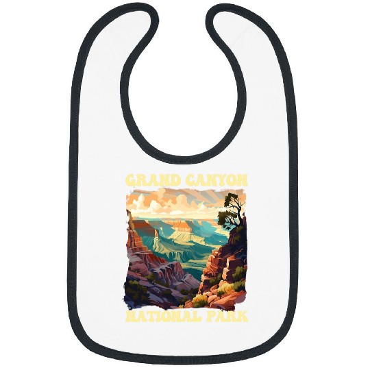 Grand Canyon Adventure Hiking Nature Lover Print 5 Bibs