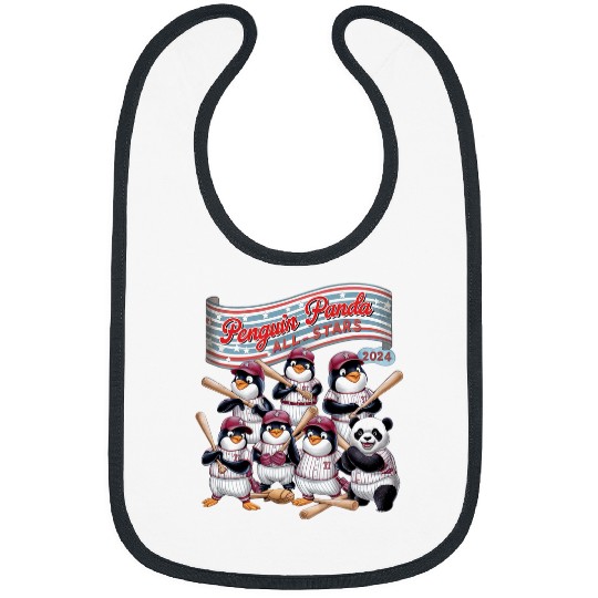 Panda Pet Funny Penguin Panda AllStars vintages Team Spirit Funny Bibs