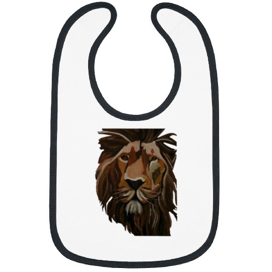 Lion Pet hand painted lion face Bibs