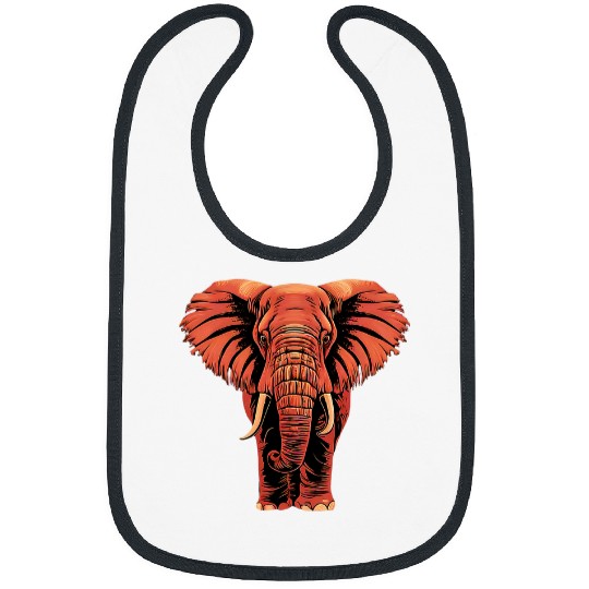 Elephant Pet Lovers with a African Elephant Face Design Bibs