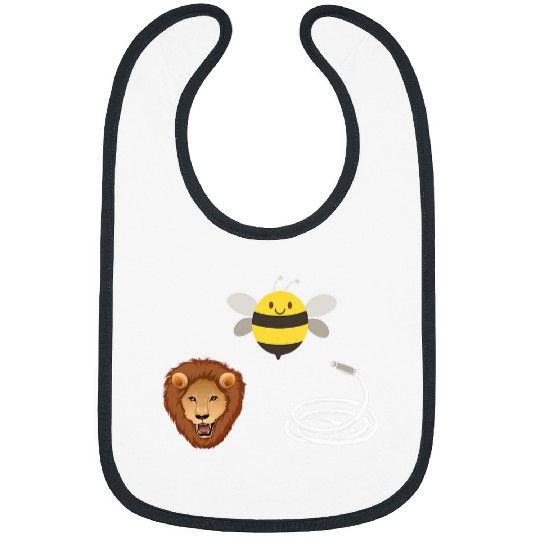 Lion Pet Hose Bee Lion Funny Bee Lover Bibs