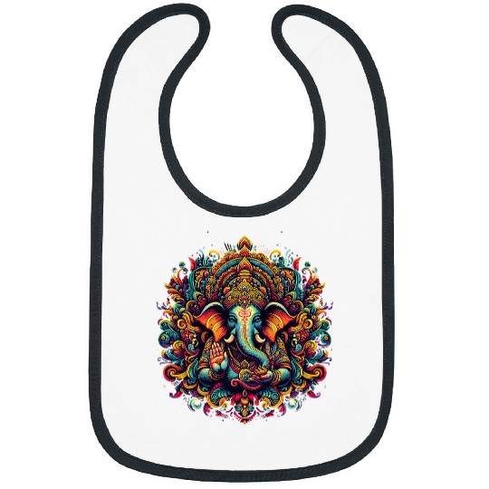Elephant Pet Ganesh Symbol Yoga Hindu Elephant God Ganesha Puja 12 8 Bibs