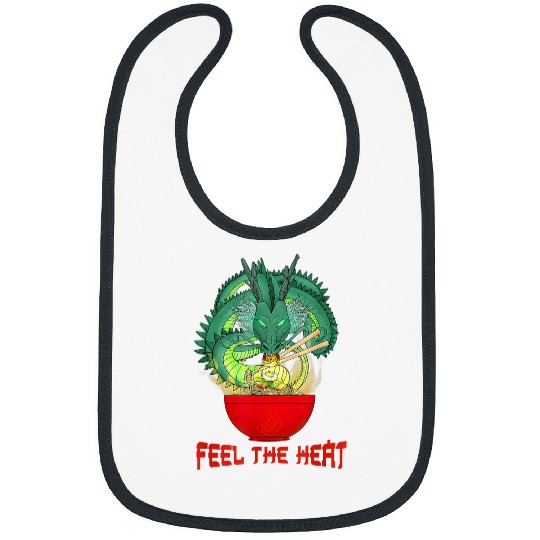 Dragon Pet Ramen Noodles Dragon Feel The Heat Japanese Asian Foodie Bibs