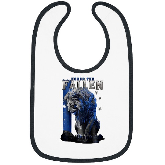 Lion Pet honor the fallen lion Bibs