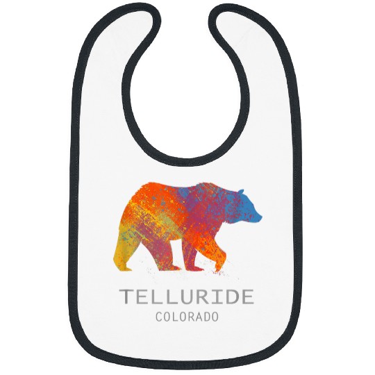 Bear Pet Telluride Colorado with Painted Bear for Kids Bibs
