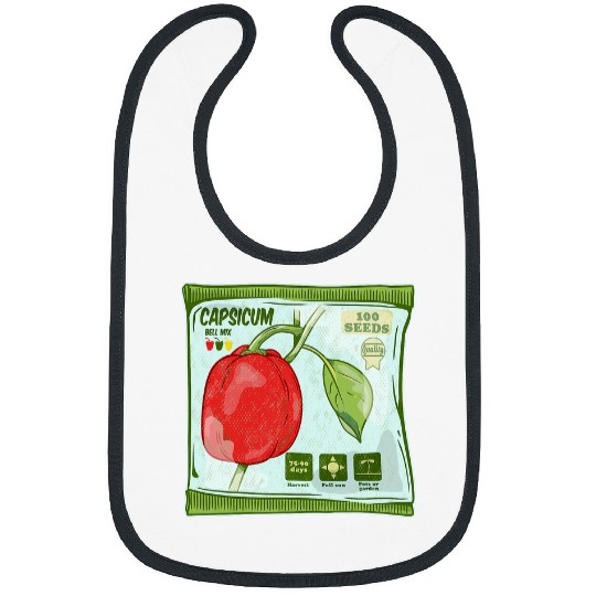 Capsicum Bell Pepper seeds packet growing vegetables Bibs