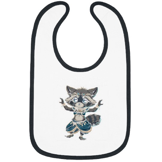 Raccoon Pet Cute But Feral Raccoon Belly Dancing Racoon Belly Dancer 2 Bibs