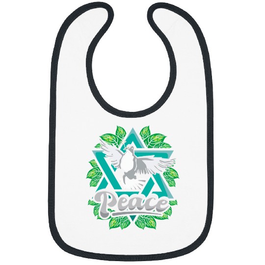 Hanukkah Peace Star of David Chanukah Jewish Festival Bibs