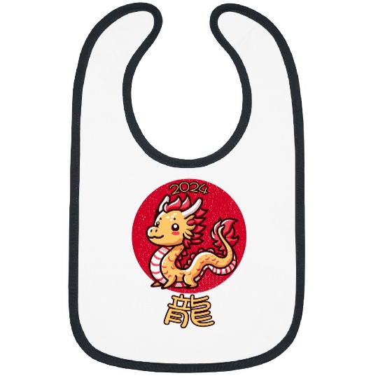 Dragon Pet Kawaii Cute Chinese Lunar New Year Bibs