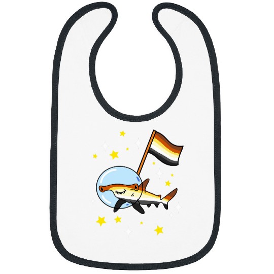 Bear Pet Gay Bear Hammerhead Shark In Space Gay Bear Pride Bibs