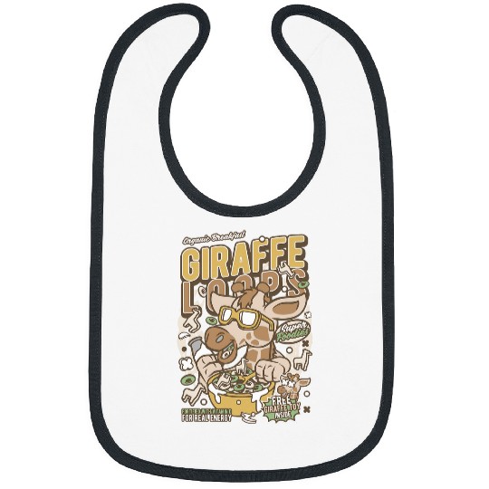 Giraffe Pet Loops Cereal Bibs