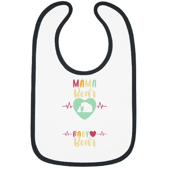 Bear Pet Mama Bear Baby Bear Expecting Mom Pregnancy Reveal Bibs