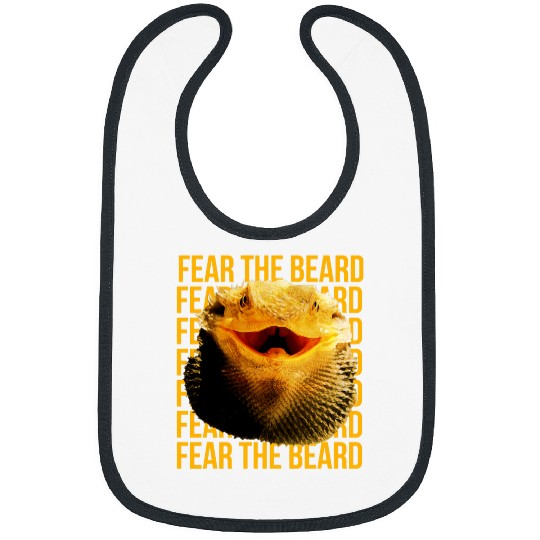Bearded Dragon Fear the Beard Gila Monsters Respect Bibs