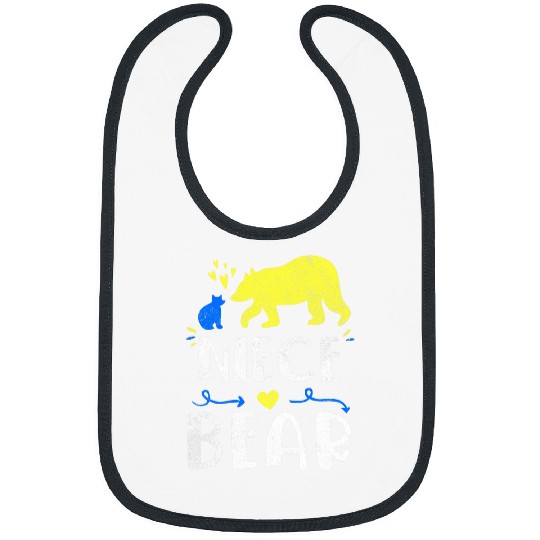 Bear Pet Niece Bear Family Matching Down Syndromes Awareness Bibs