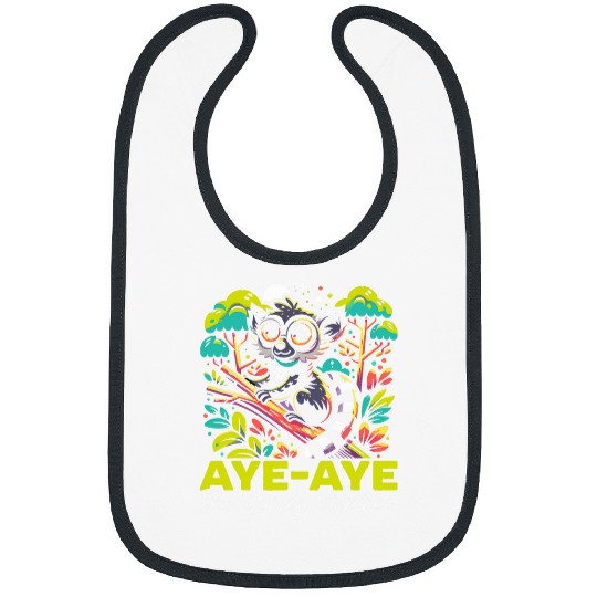 Lemur Pet Aye Aye Face Ayeaye Nocturnal Lemur Wildlife Animal 15 Bibs