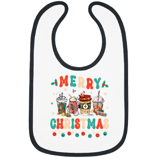 Coffee Fun hippie christmas nurses coffee latte hot cocoa nurses life Bibs
