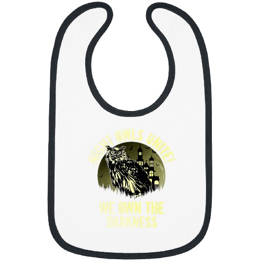 Owl Pet Night Owls Unite We Own the Darkness Nocturnal Bird Bibs