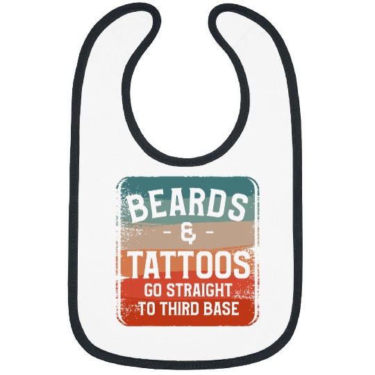 Beards Tattoos Go Straight To Third Base Tattoo Lover Bibs