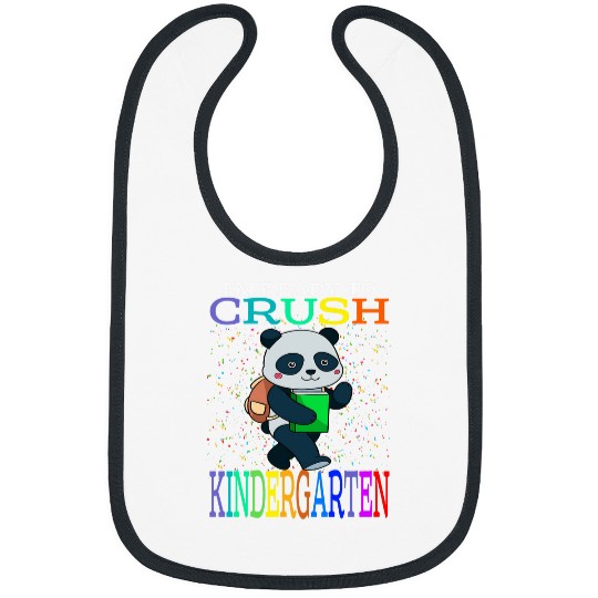 Panda Pet I m Ready To Crush Kindergarten Panda Back To School Bibs