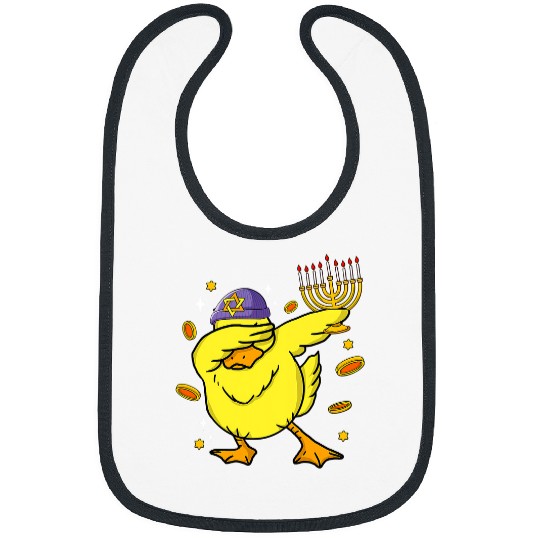 Duck Pet Funny Hanukkah Dabbings Duck Chrismukkah 131 Bibs