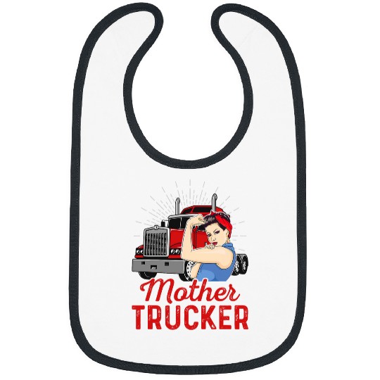 Mother Trucker Trucker Truck Driver Cool Road Bibs